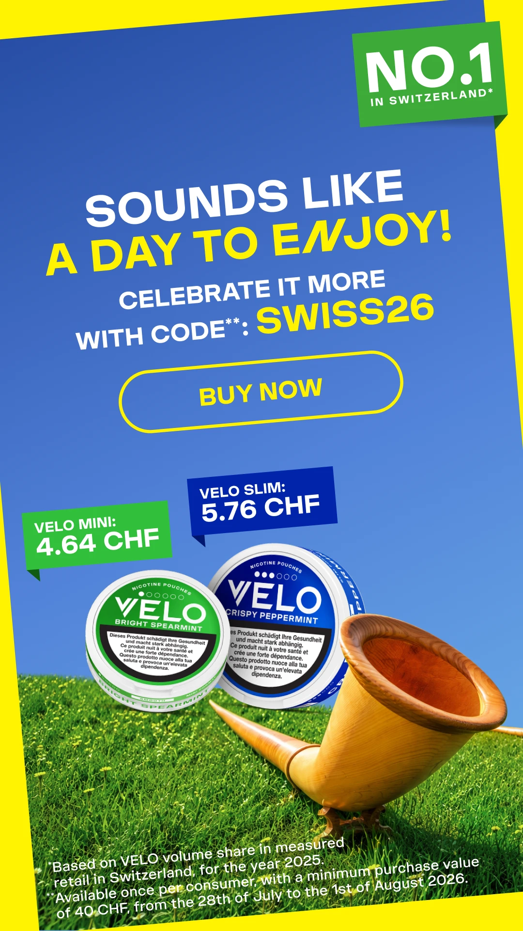 Taste the celebration! Use code SWISS26
