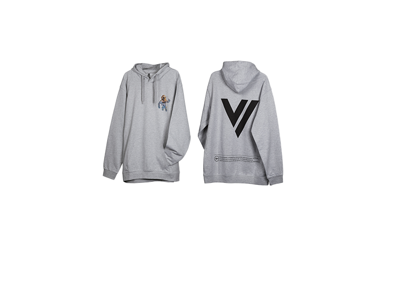 Velo Grey Hoodie L