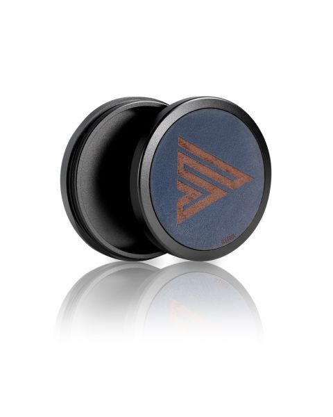 Metal tin black and blue Velo