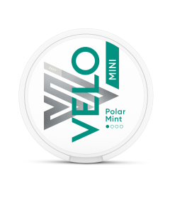 Box of Velo Polar Mint Easy Mini nicotine pouches in front view