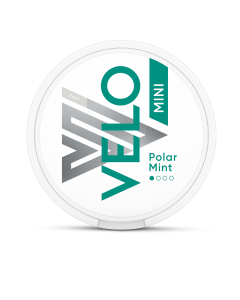Boîte de sachets de nicotine Velo Polar Mint Easy Mini de face