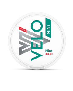 Boîte de sachets de nicotine Velo Mint Strong Mini de face