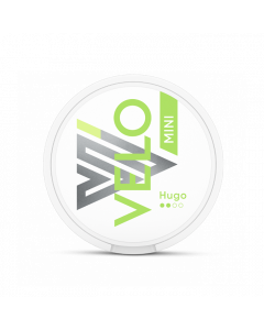 Boîte de sachets de nicotine Velo Hugo Mini de face