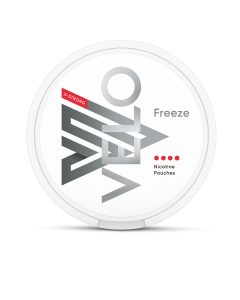 Boîte de sachets de nicotine Velo Freeze X-Strong de face