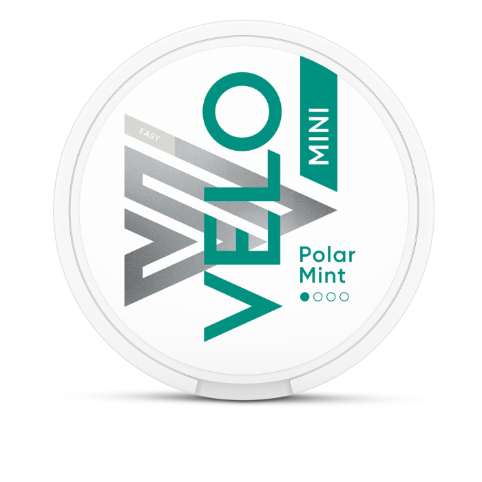 Boîte de sachets de nicotine Velo Polar Mint Easy Mini de face