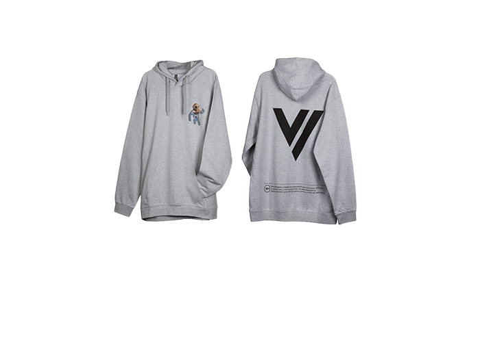 Velo Grey Hoodie M