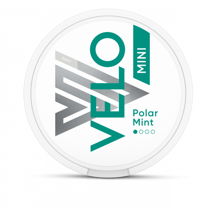 Schachtel mit Velo Polar Mint Easy Mini Nikotinbeuteln