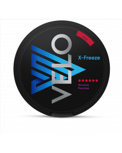 Box of Velo X-Freeze Max nicotine pouches