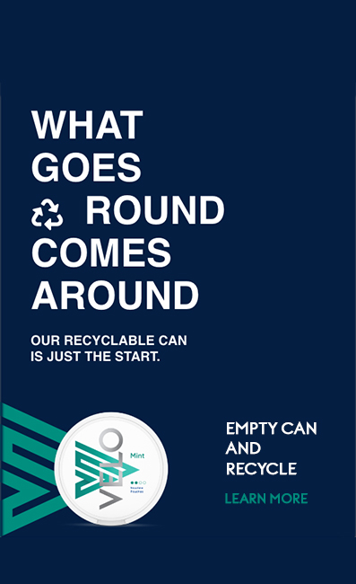 Unsere recycelbare Velo-Dose ist nur der Anfang. Erfahren Sie mehr über Recyclingfähigkeit