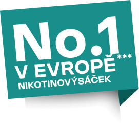 Štítek s nápisem Nikotinový sáček no.1 v Evropě***