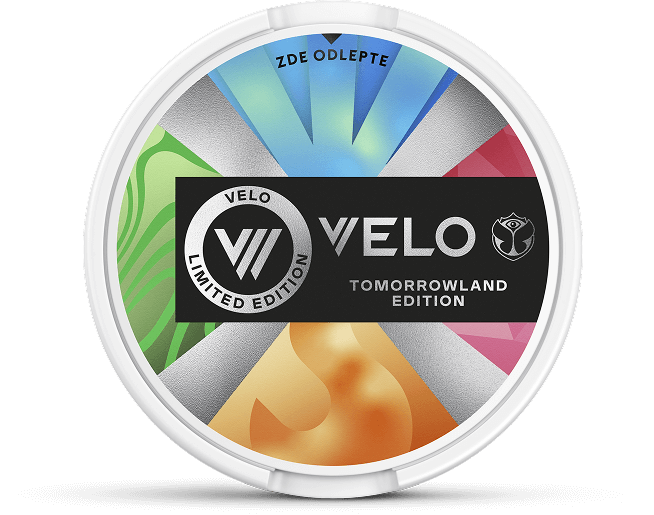 Obrázek limitovaného balení Velo s motivem Tomorrowlandu