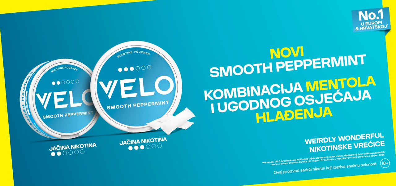 Novi Velo Smooth Peppermint od 6mg i 8 mg - Velo Hrvatska