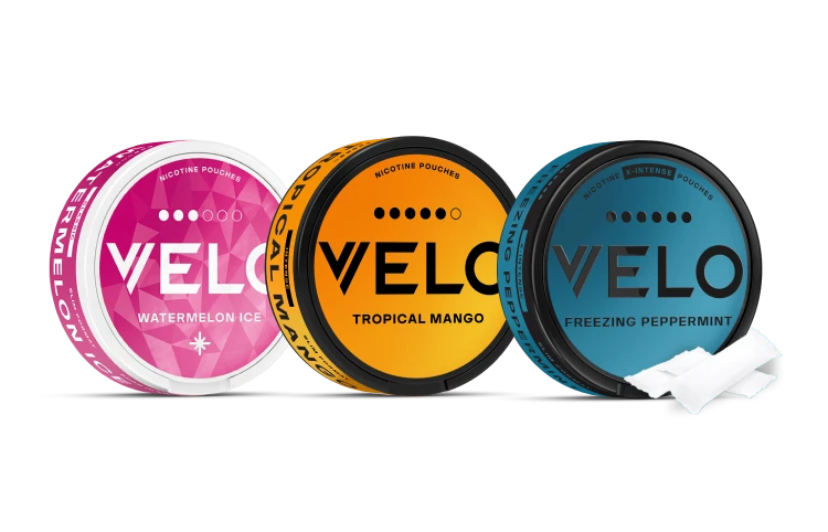 Istrazi Velo vrećice sa voćnim okusom, kutijica velo purple grape, velo tropical mango