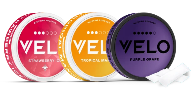 Istrazi Velo vrećice sa voćnim okusom, kutijica velo purple grape, velo tropical mango