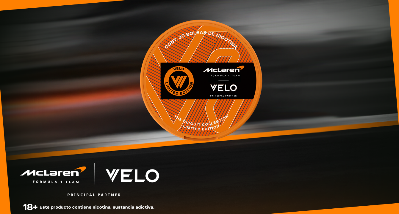  McLaren y VELO en alianza dentro de un circuito de Fórmula 1