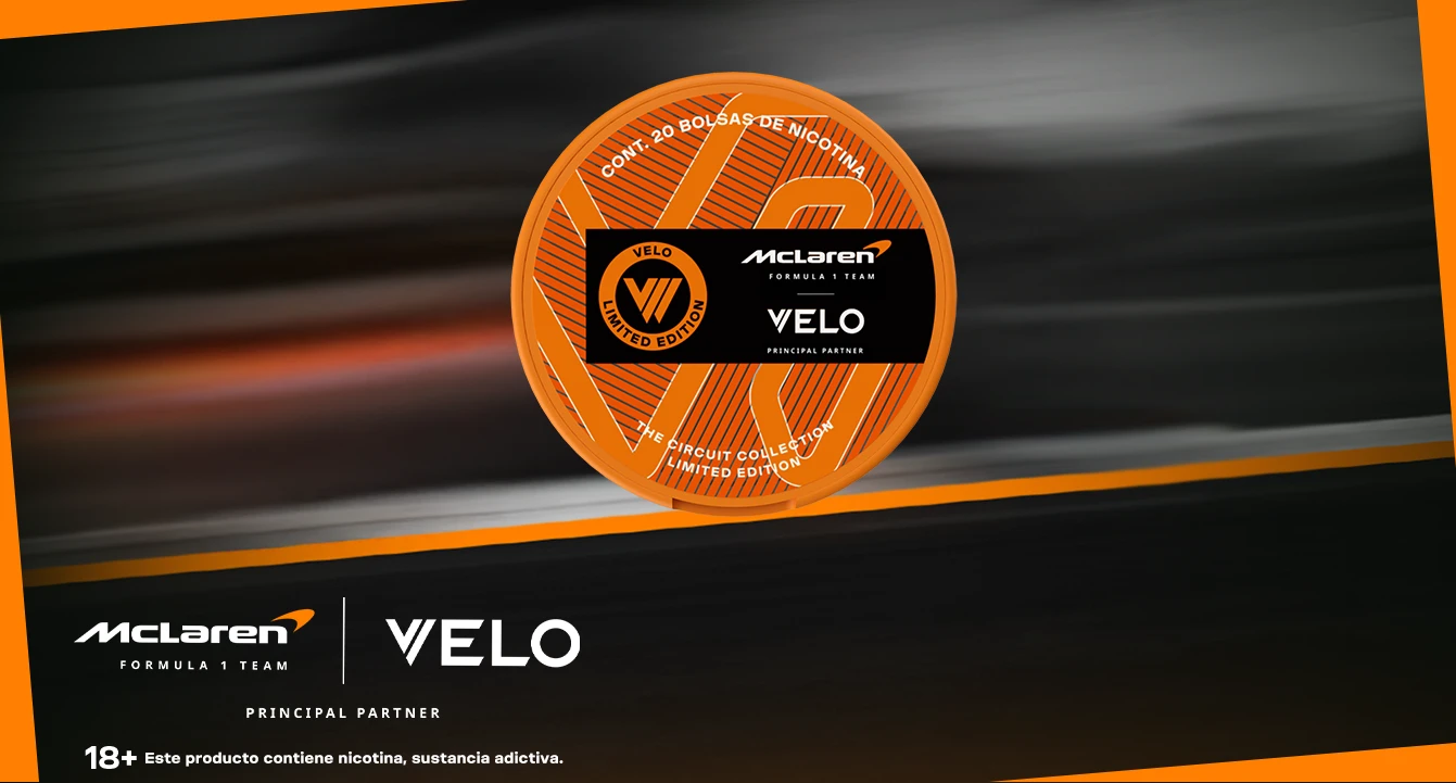  McLaren y VELO en alianza dentro de un circuito de Fórmula 1