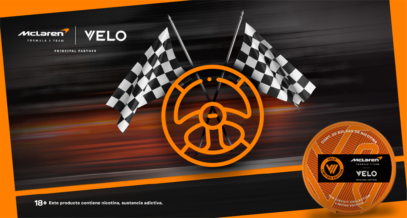  McLaren y VELO en alianza dentro de un circuito de Fórmula 1