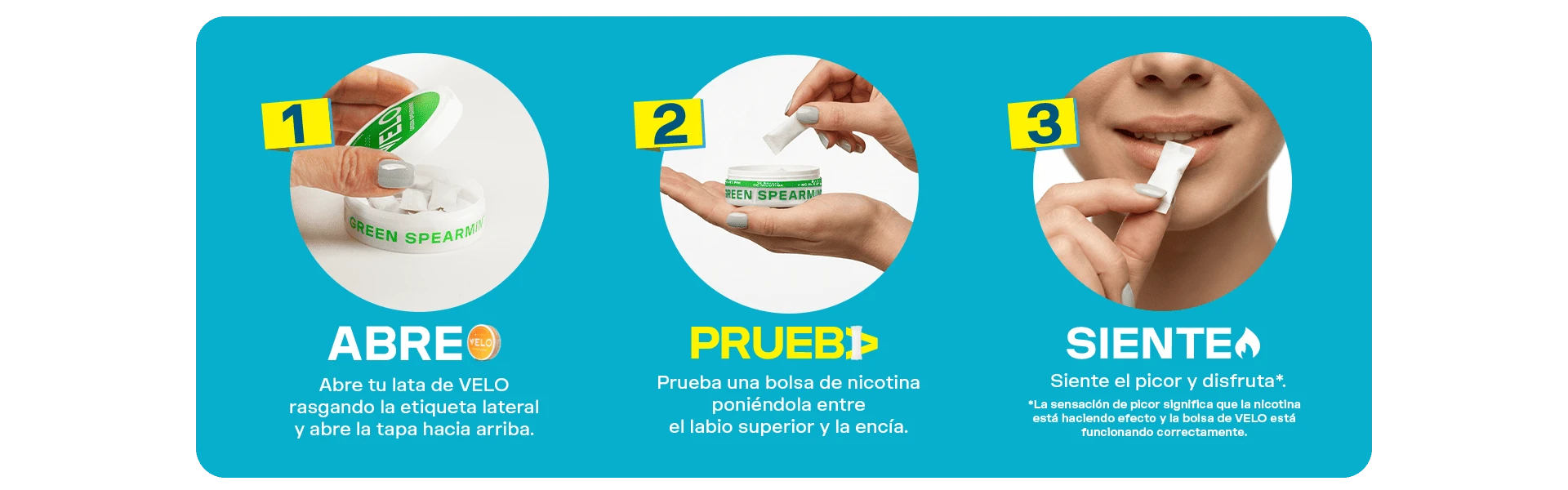 Teaser ritual VELO 3 pasos abre prueba y siente tu nivel de nicotina