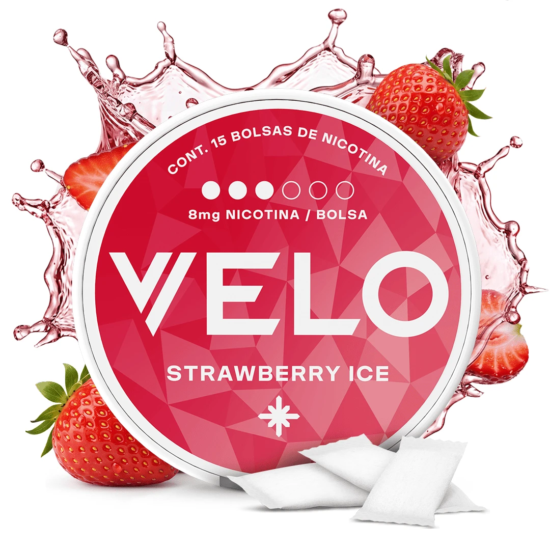 Bolsas de nicotina VELO Strawberry Ice 8 mg 