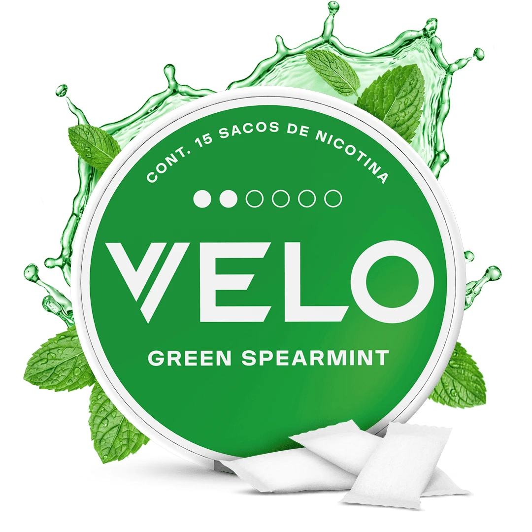 Bolsas de nicotina VELO Greenspearmint 4 mg 