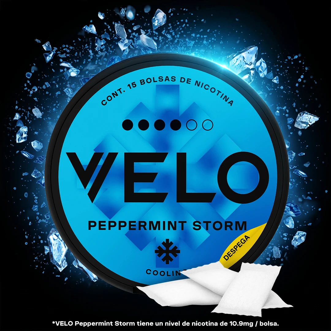 VELO PEPPERMINT STORM 10  MG