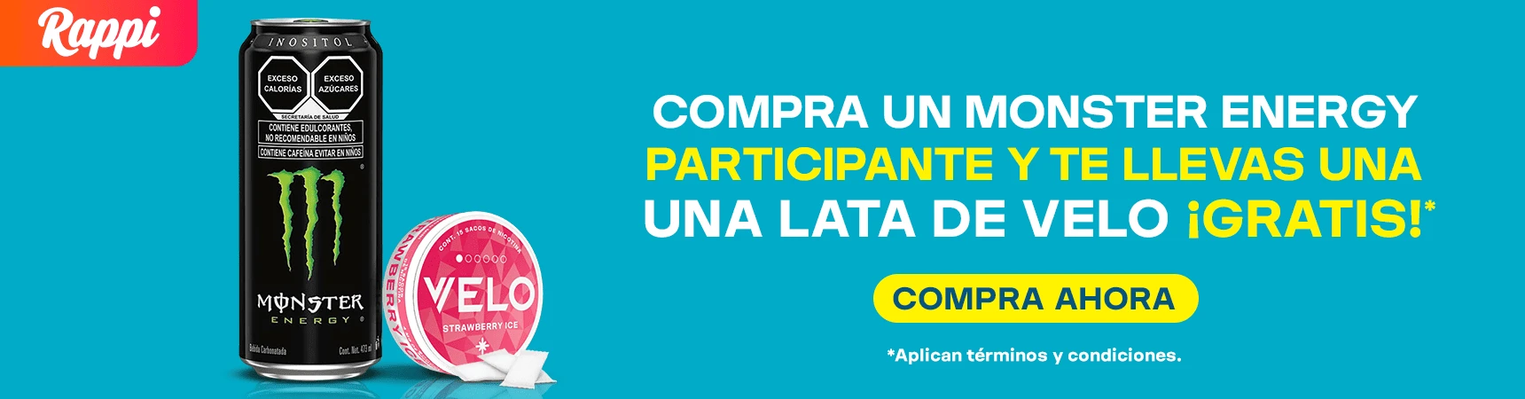 VELO gratis en la compra de cervezas participantes