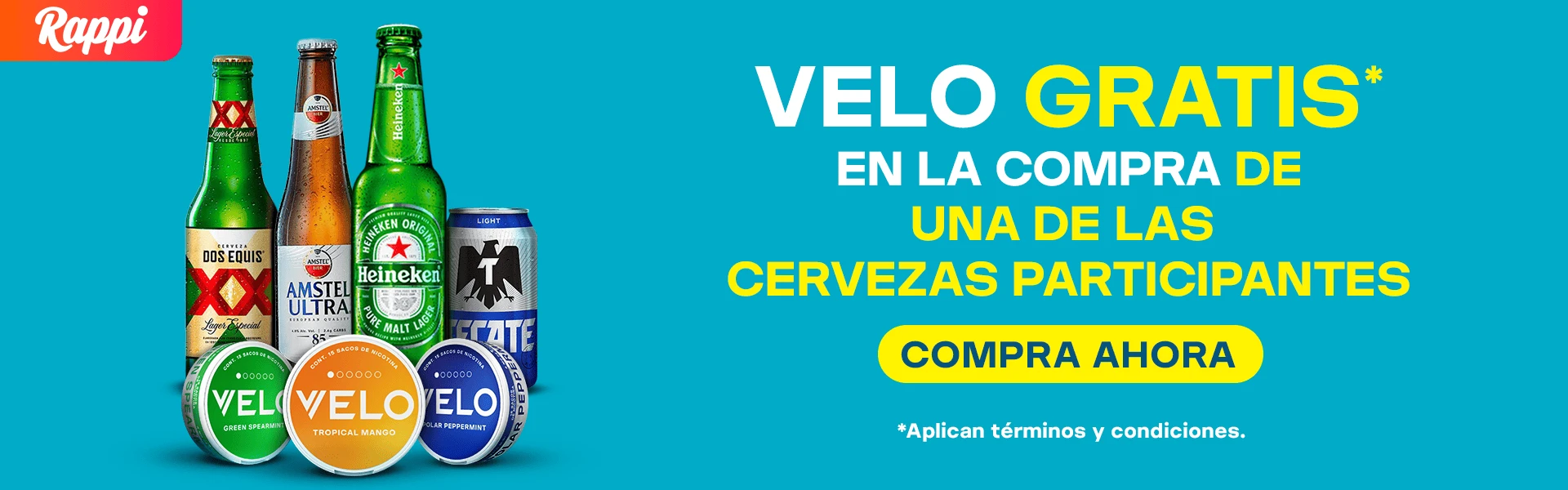 VELO X RAPPI - PROMOCION HEINEKEN