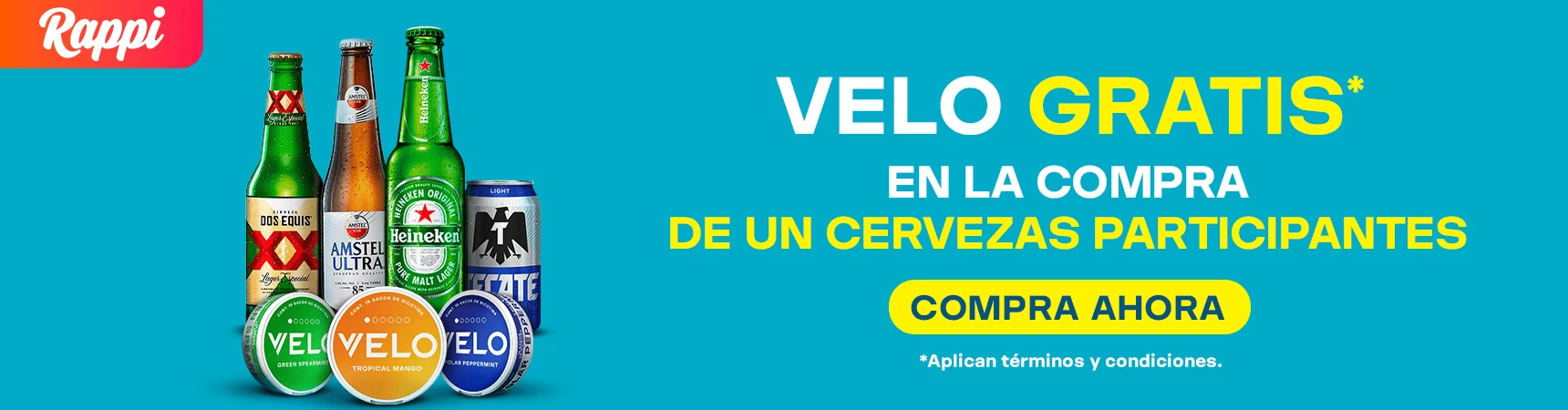 VELO X RAPPI - PROMOCION HEINEKEN