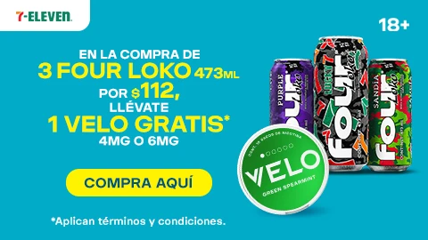 3 FOURLOKO 437 ML LLEVATE UN VELO GRATIS DE 4MG O 6MG