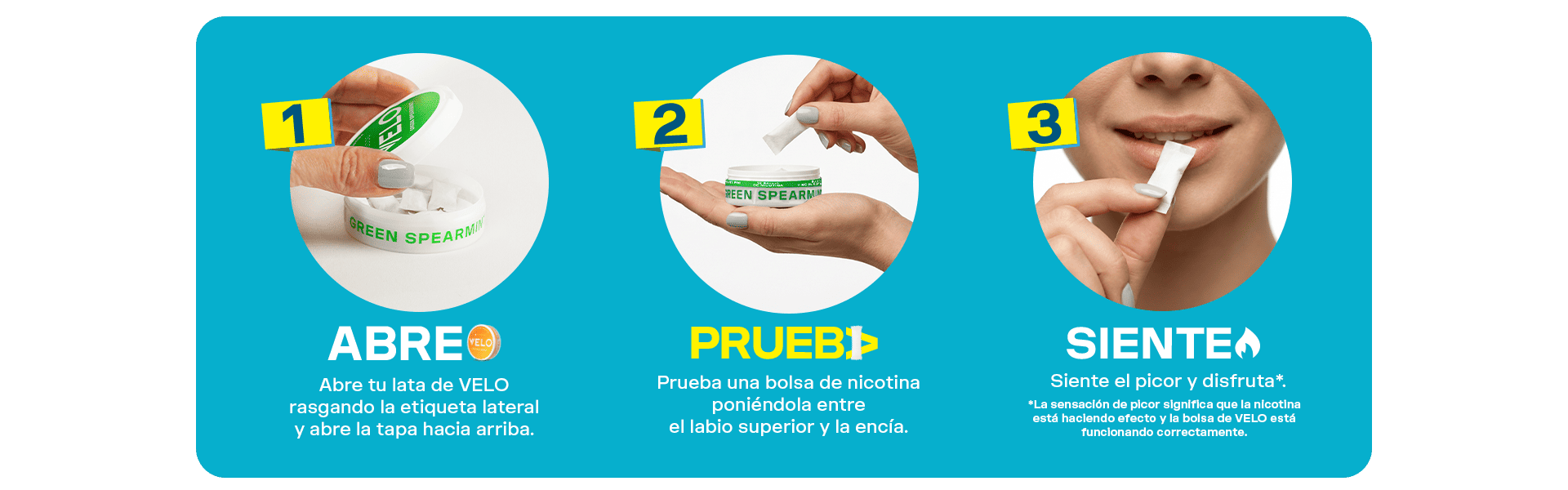 como usar velo bolsas de nicotina ritual
