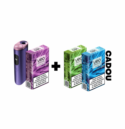 Starter Kit glo™ Hyper Pro & 1 pachet veo™ designed for glo™ + 2 pachete CADOU