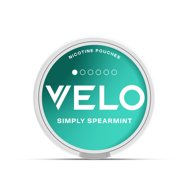 Kutijica Velo nikotinskih vrećica sa ukusom Simply Spearmint od 4mg